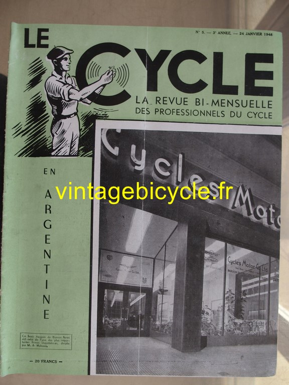 Vintage bicycle le cycle 40 copier