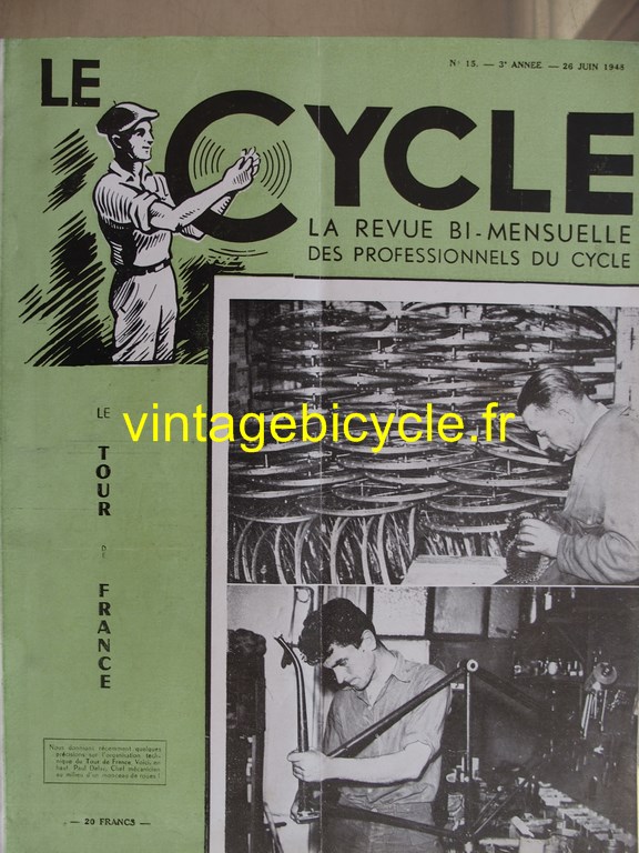 Vintage bicycle le cycle 50 copier